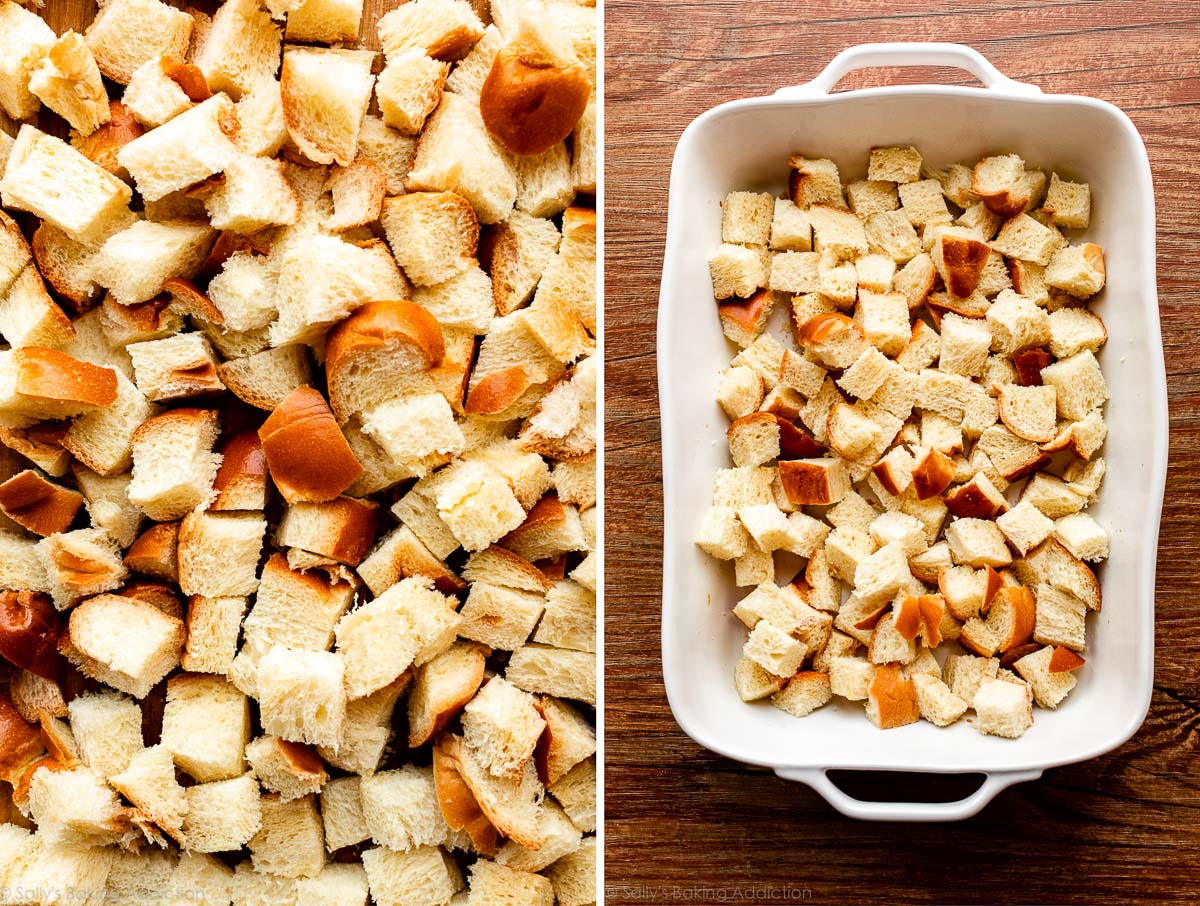 cubed bread