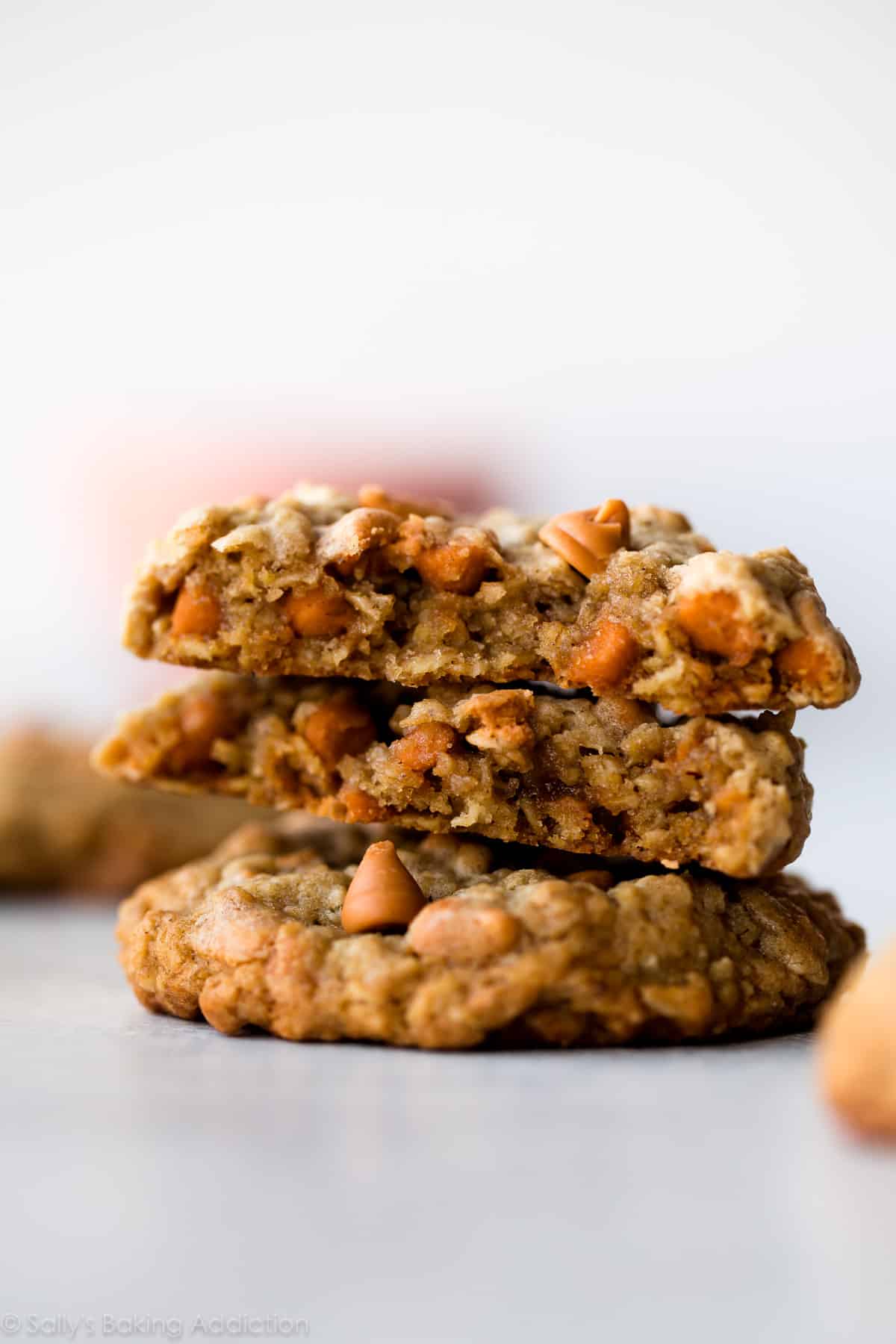 stack of oatmeal scotchies