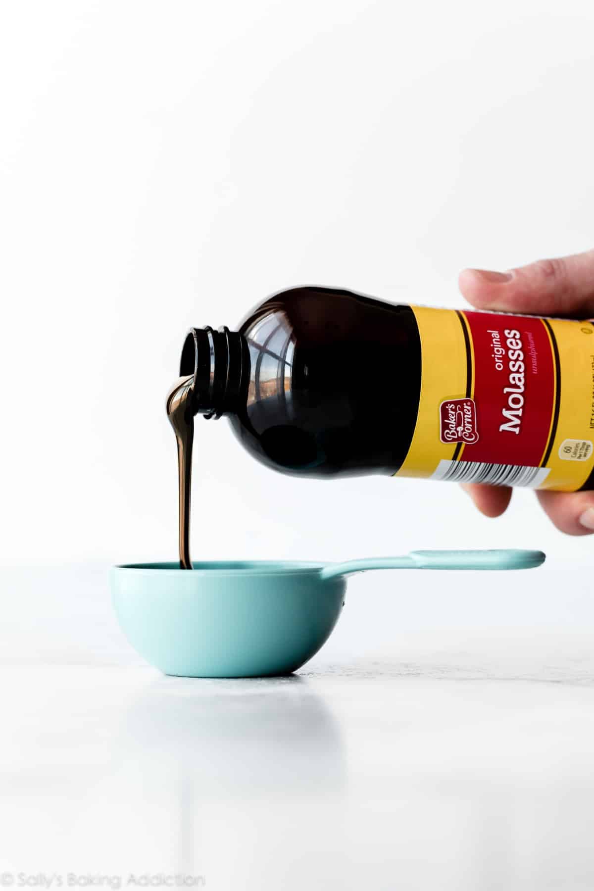 pouring molasses