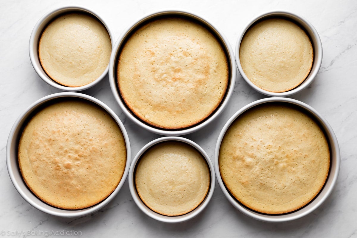 6 inch and 9 inch cake pans