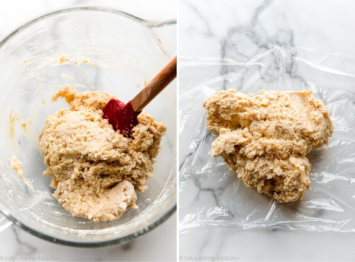 sticky pastry dough